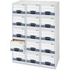 Bankers Box Stor/Drawer File, Ltr, 12-1/2"x23-1/4"x10-3/8", 6/CT, White/BE PK FEL00311